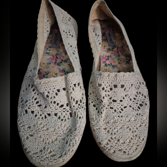 Unleashed Crochet Espadrilles -Size 10 Lace - Picture 1 of 5